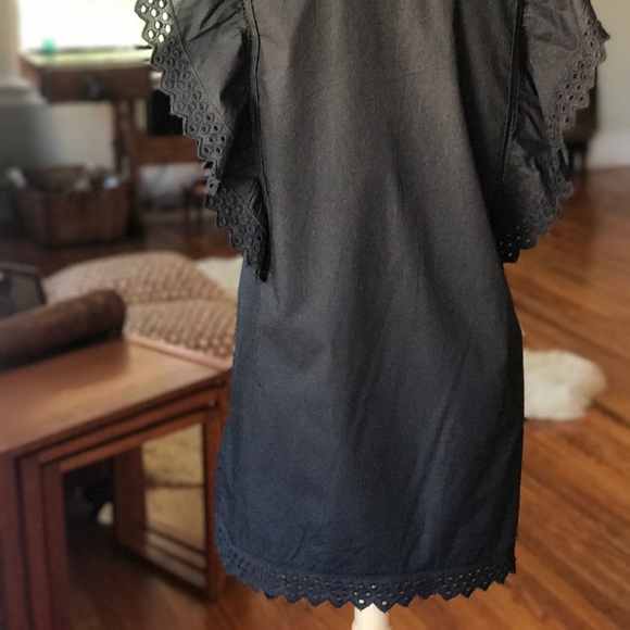 Isabel Marant Scarla Black Eyelet Lace Mini Dress - Picture 4 of 6