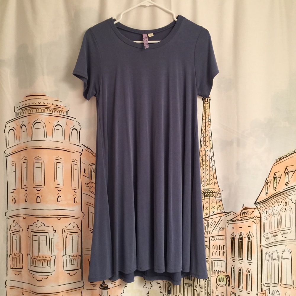 Blue Shirt Dress