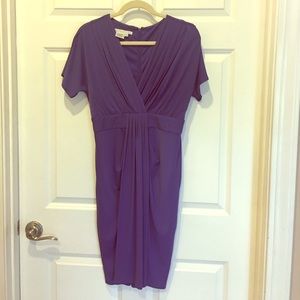 Maggy London regal purple cocktail dress