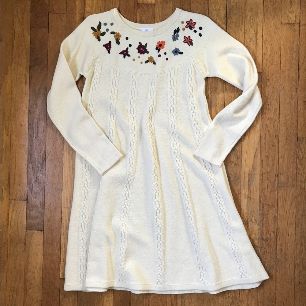 Hanna Andersson chord knit sweater dress