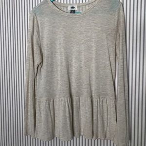 Long sleeve peplum top