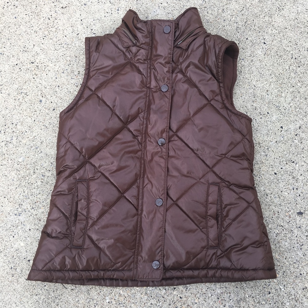 Gap Brown Puffer chocolate Vest