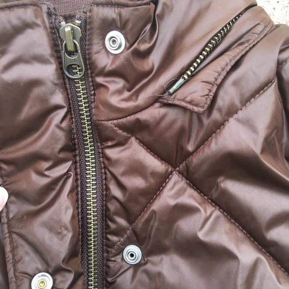 Gap Brown Puffer chocolate Vest - Picture 2 of 4