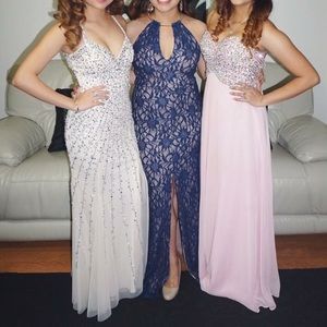 Sean collection beige prom dress