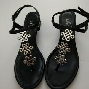 Sbicca Thong Sandal with Silver Embellishment