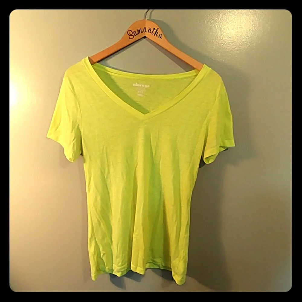 Neon green tee to brighten up any boring tee weari
