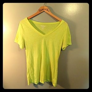 Neon green tee to brighten up any boring tee weari