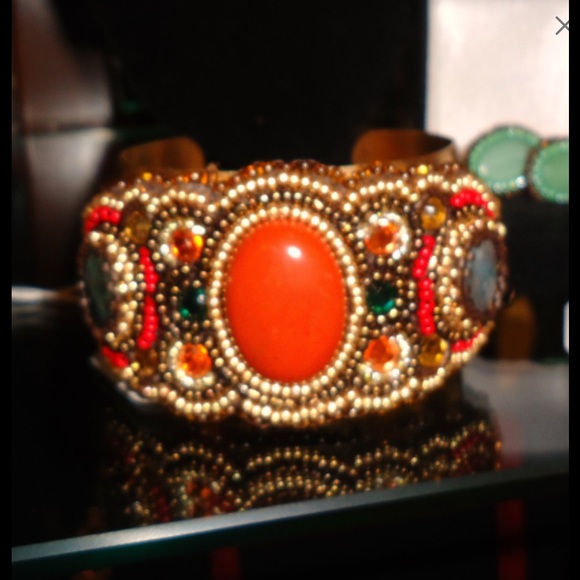 Jewelry - Hand stitched beaded cuff bracelet