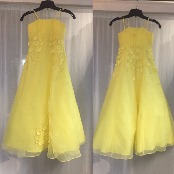 Precious Angels Other - Girls Yellow Pageant Dress