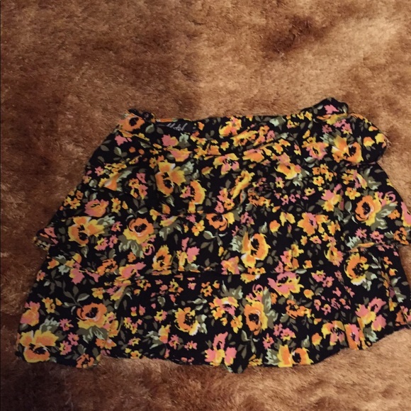 Motel Rocks Dresses & Skirts - Motel Black Floral Skirt in M