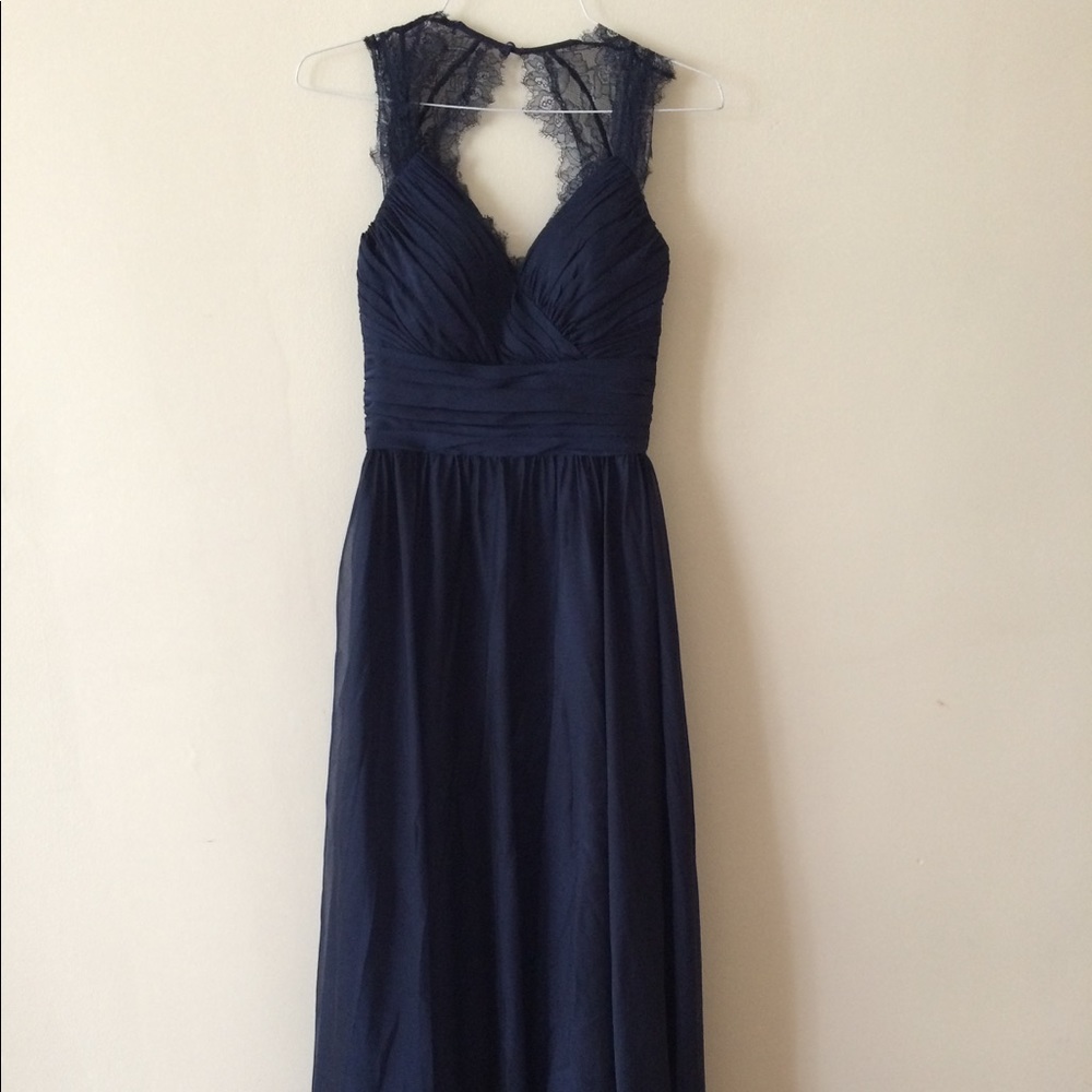 Navy blue, Navy blue Bridesmaid dress