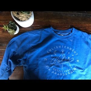 Poler Crewneck Sweatshirt Men's Large - Blue