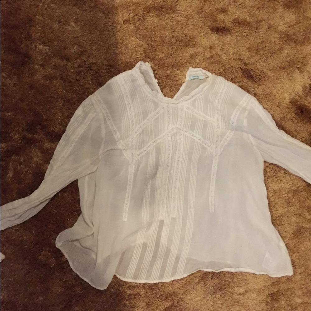 White Lace Style M Blouse from Urban Outfitters
