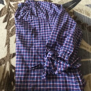 Madewell Tie-sleeve popover top in whitby plaid!