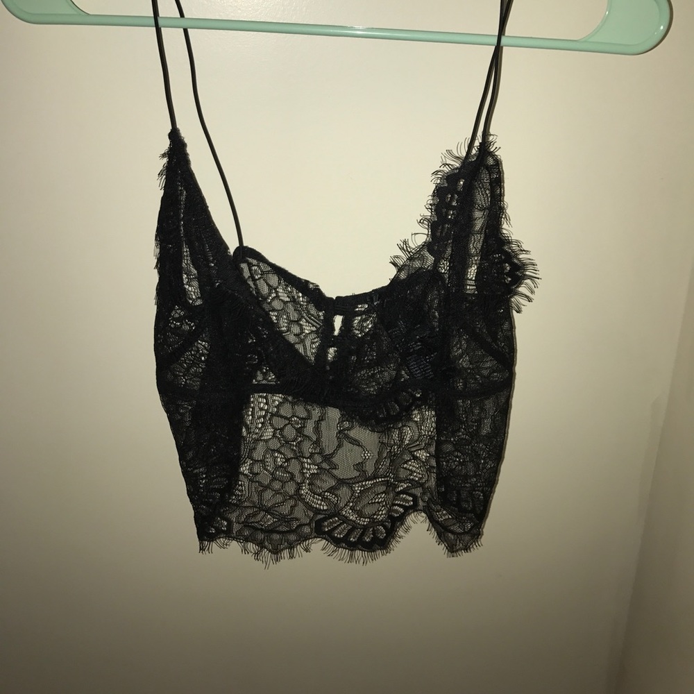Sheer lace layering camisole