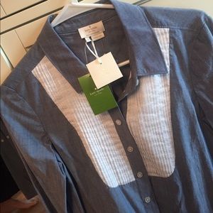 NWT KATE SPADE chambray shirt