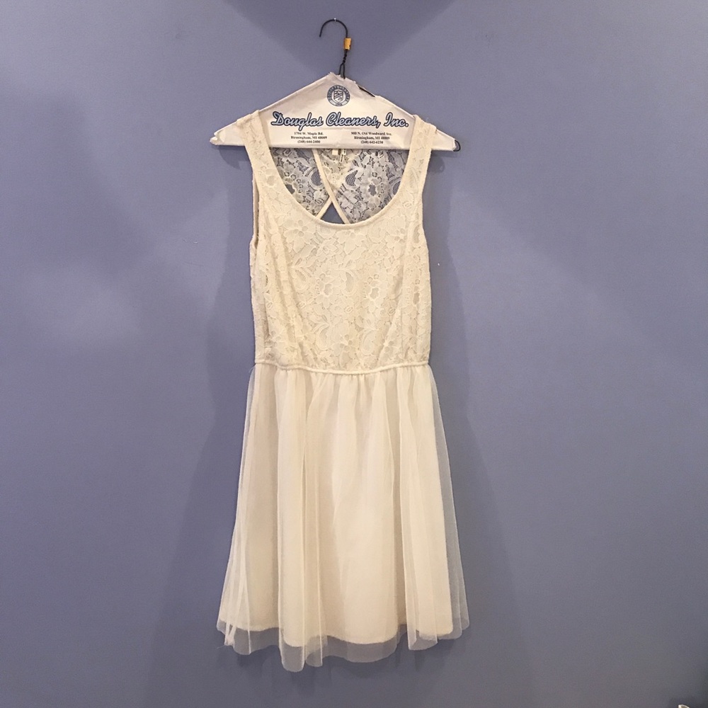 White sheer dress
