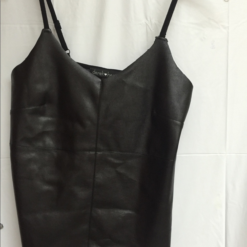 Black leather top