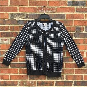 Merona polka dot button up sweater cardigan