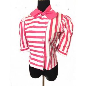 Vintage Tops - Adorable 80's pussy bow top blouse Vintage Tops - Adorable 80's pussy bow top blouse