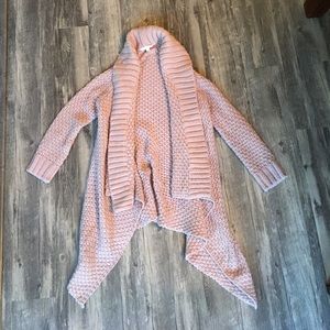 Dusty Rose Chunky Cardigan Shade Clothing XS
