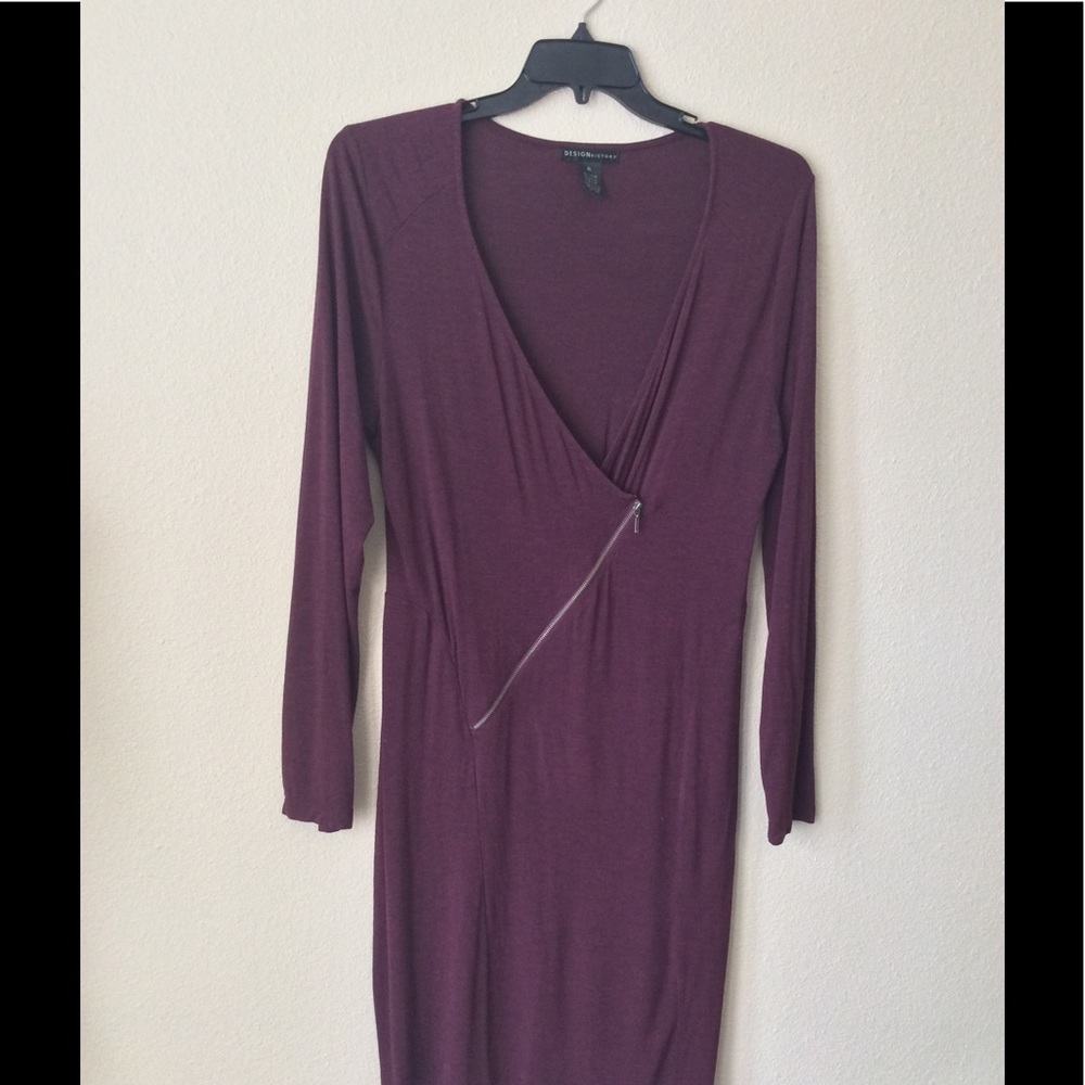 Midi Dress w/zipper detail