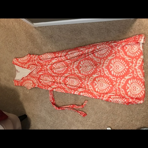 Coral Maxi Dress - Picture 1 of 2