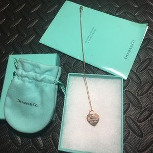 Authentic Tiffany and Co. Heart Tag Pendant