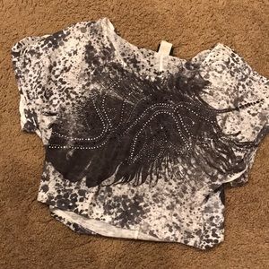 Crop top off the shoulder shirt