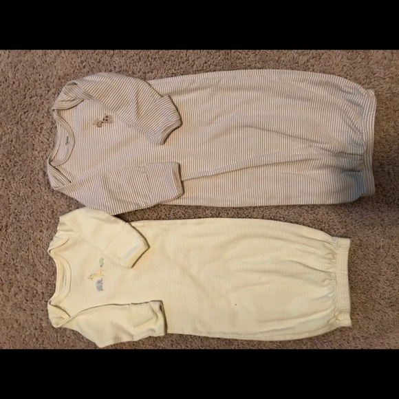 Set of 5 Gowns. 2 Newborn, 3 are 0-3 Months. - Picture 1 of 2