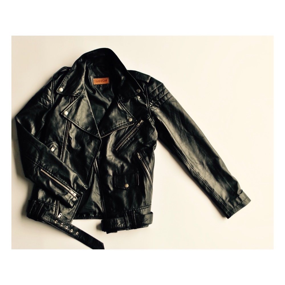 Exemplar Black Leather Jacket