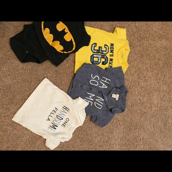 Set of 3 shirts and 1 Onsie. - Picture 1 of 2