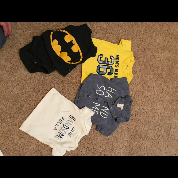 Set of 3 shirts and 1 Onsie. - Picture 2 of 2