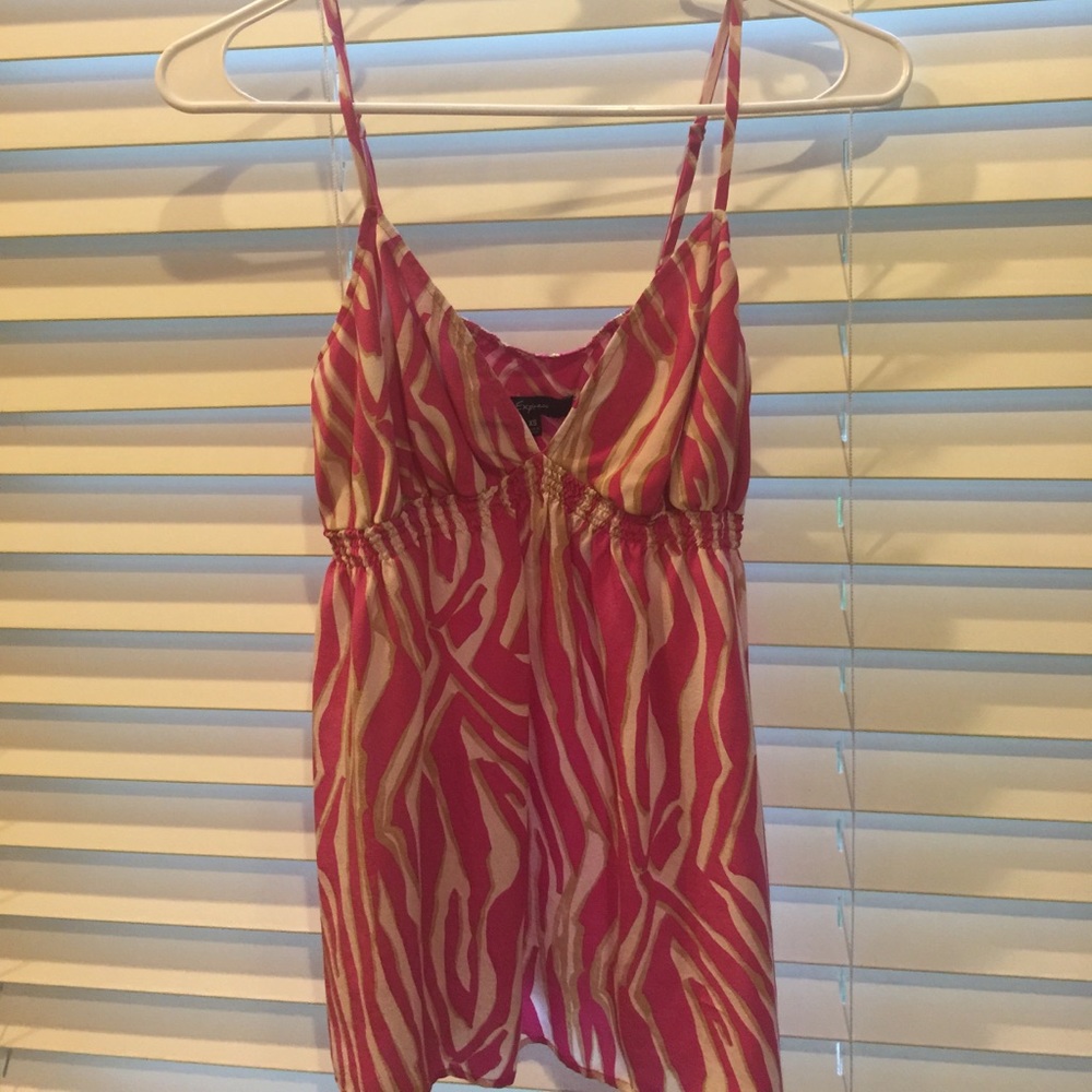 Pink top %100 silk from express  in xs