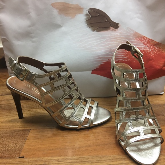 Shoes - Ralph Lauren gold cage heel Shoes - Ralph Lauren gold cage heel