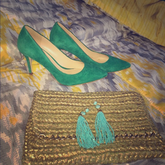 Shoes - Green Suede Aldo Heels🔥🔥 Shoes - Green Suede Aldo Heels🔥🔥
