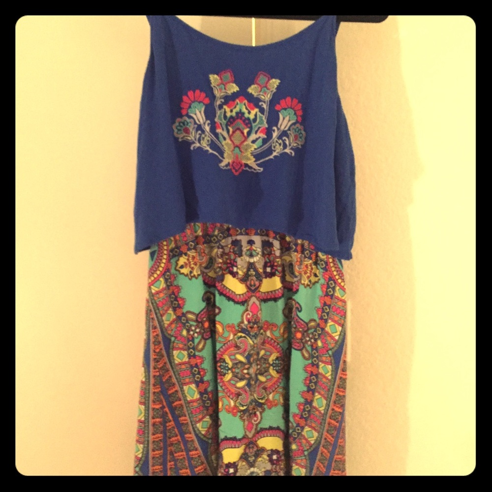 ❌TRADED❌ Francesca’s large print dress 👗