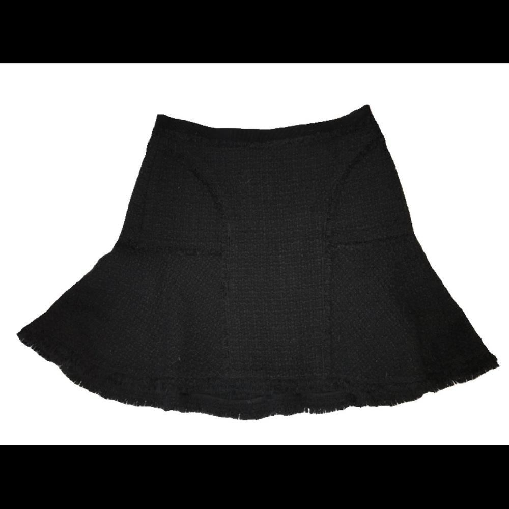Rebecca Taylor Tweed Black Skirt