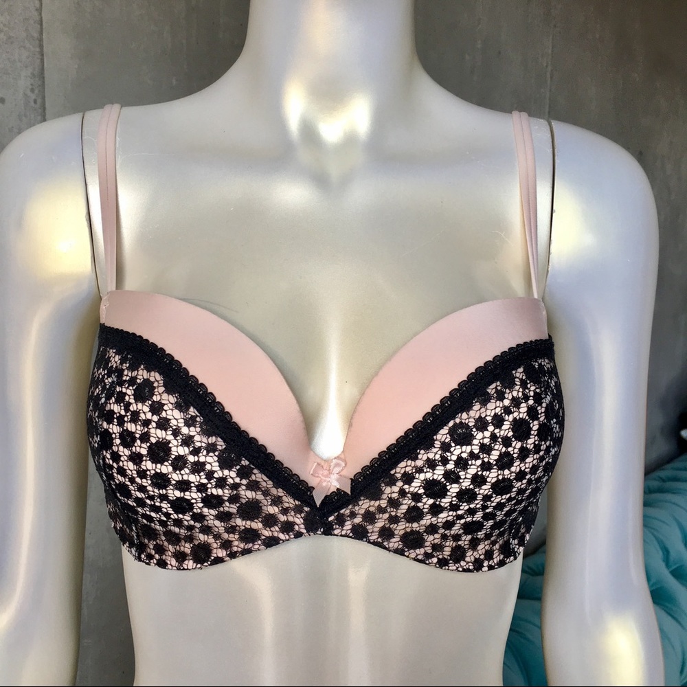 EUC Victoria's Secret Bra, Pink/Black, 34D