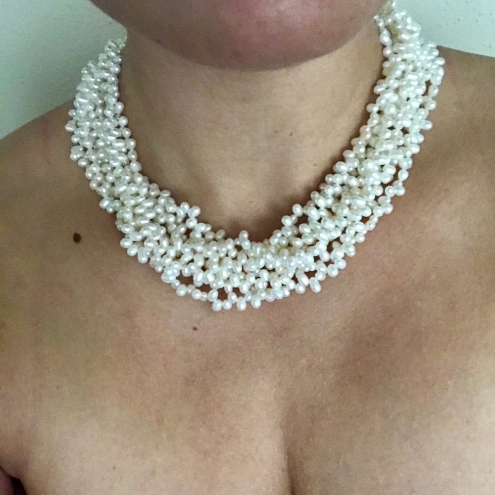 Heavy Eight-Strand Pearl Necklace!