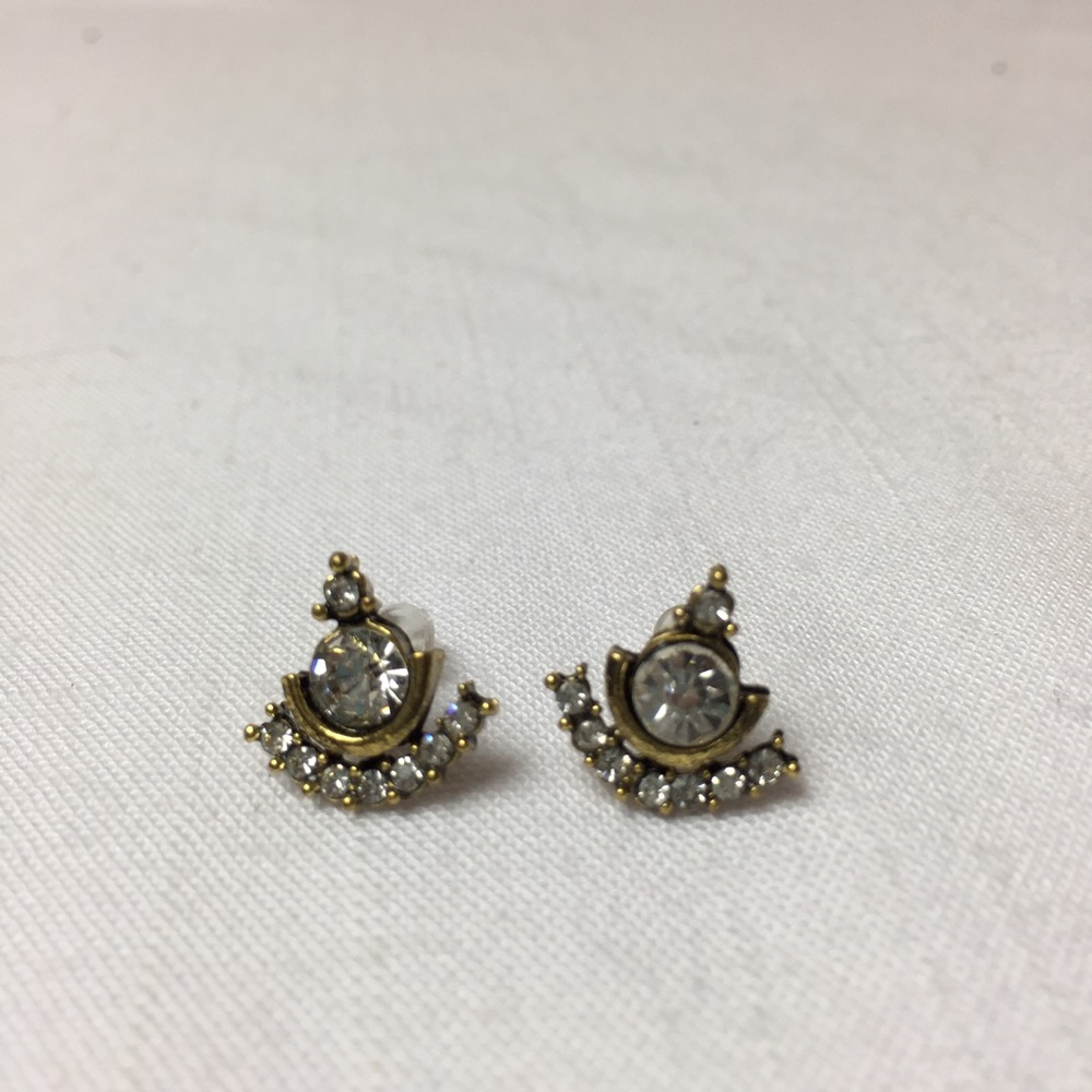 š„Last One! BRILLIANT Rhinestone Earrings Gold - Picture 4 of 5