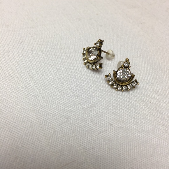 🔥Last One! BRILLIANT Rhinestone Earrings Gold - Picture 5 of 5