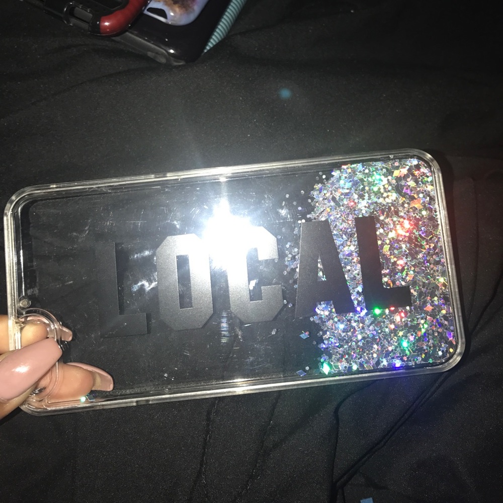 Glitter waterfall case