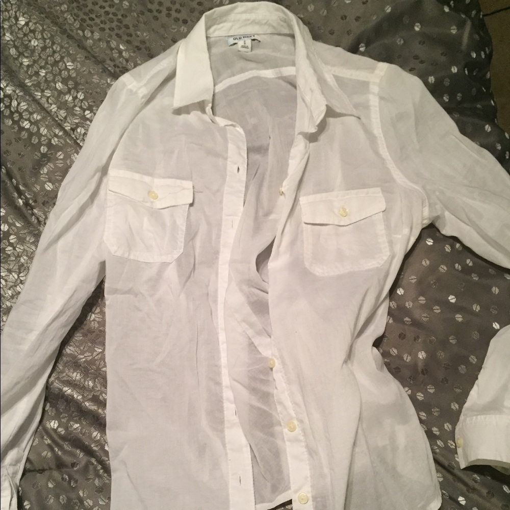 Women's Old Navy white button up