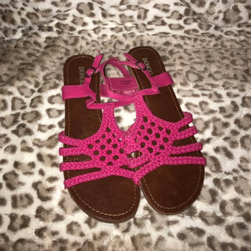 Pinky strappy sandals