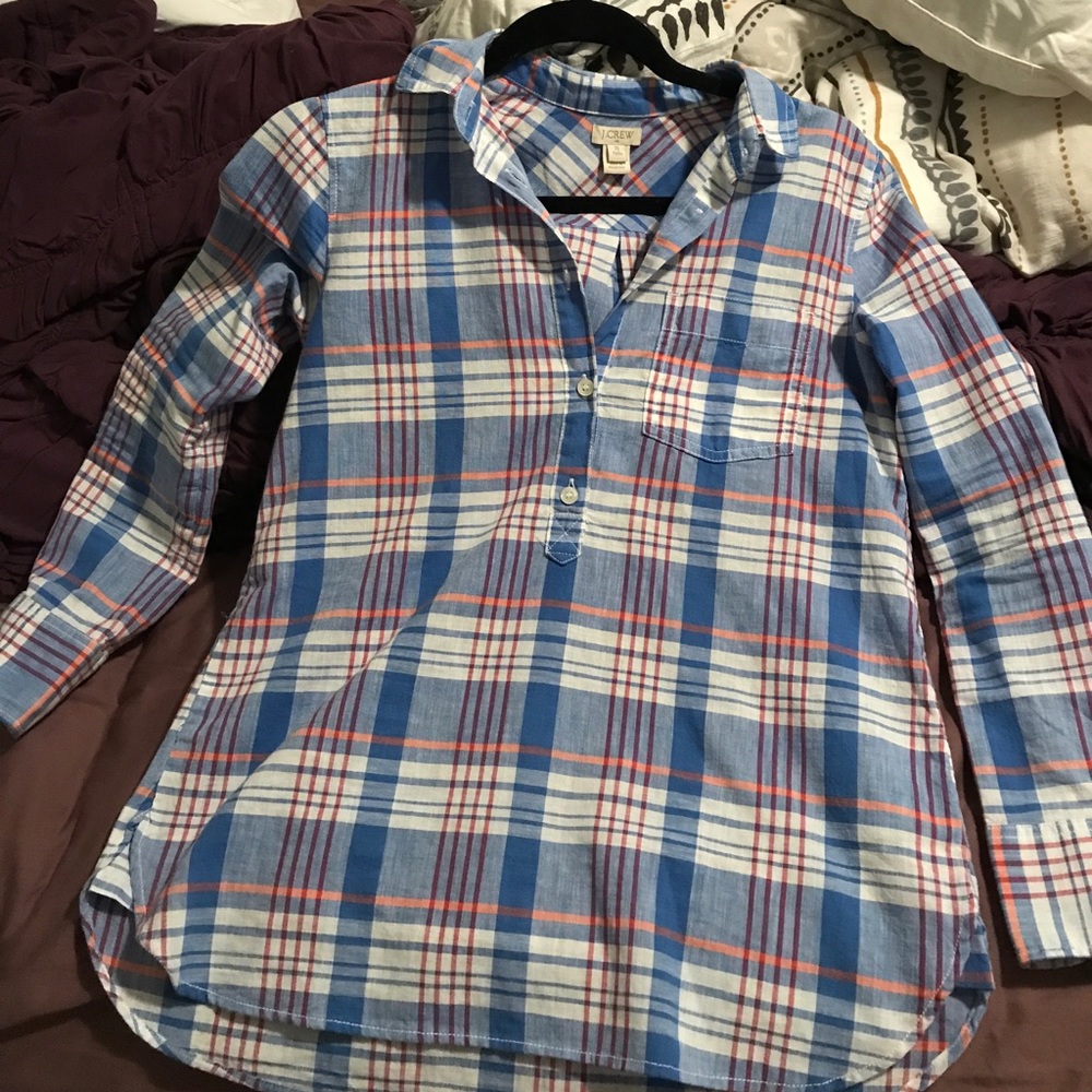 J. Crew plaid Button up