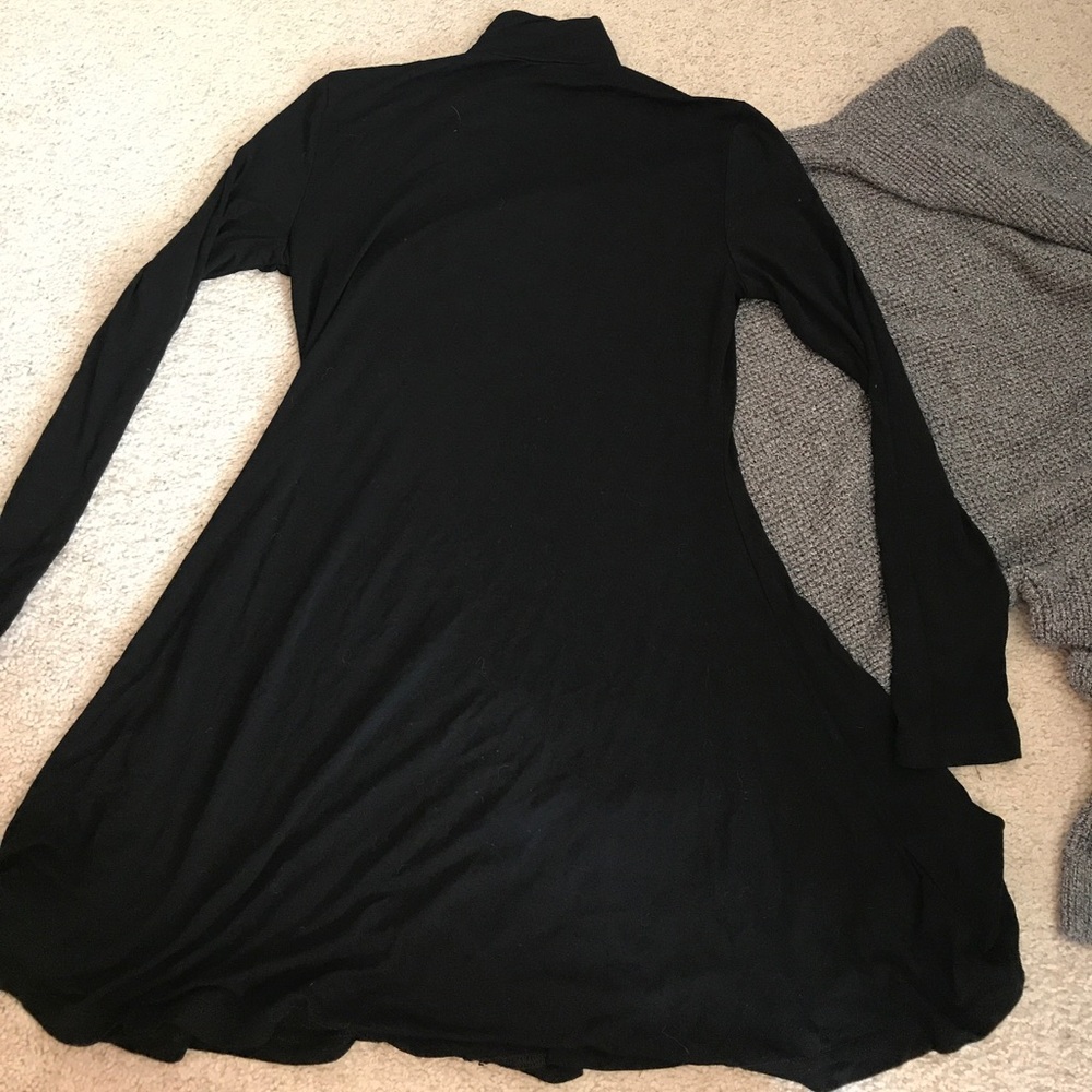 Black turtleneck dress