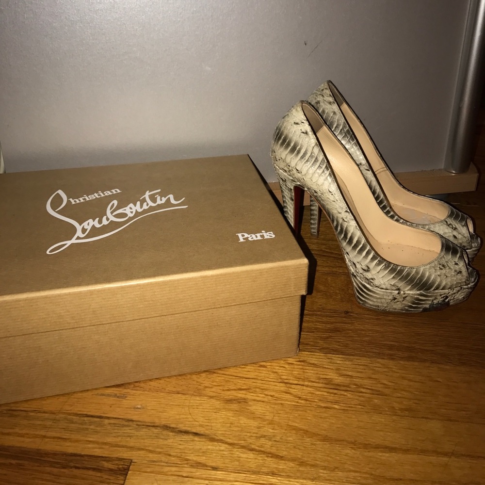 Christian Louboutin Python Pumps - image 1