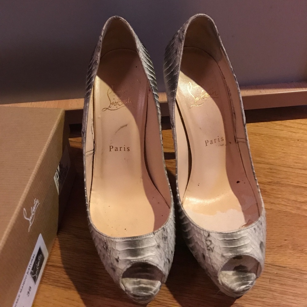 Christian Louboutin Python Pumps - image 3