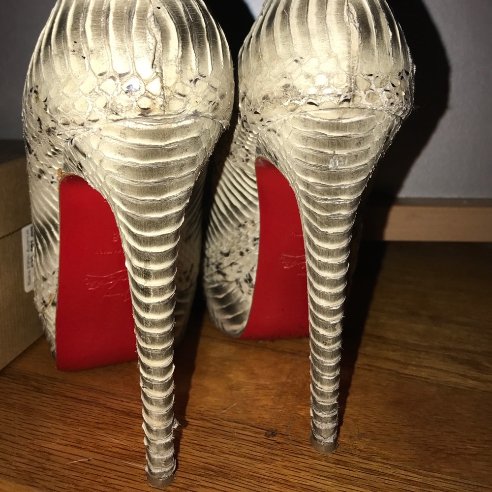 Christian Louboutin Python Pumps - image 4
